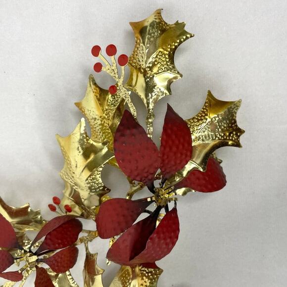 Vintage Gold Metal Holiday Décor - Picture 2 of 7
